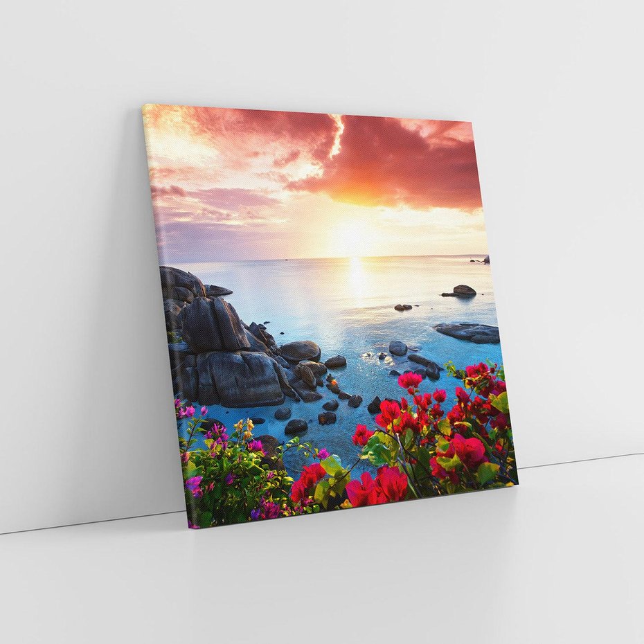 Obraz na płótnie 30x30 - Rajskie plaże Tajlandii - Tajlandia, plaża