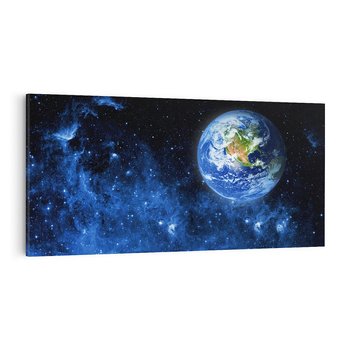 Obraz na płótnie 120x60 - Magia kosmicznej nocy - gwiazdy, kosmos