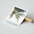 Plakat bez ramy 30x40 - Wakacyjne Marzenie - palma nad morzem,