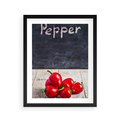Plakat w ramie 40x50 - Eksploracja smaków - papryka, kuchnia - rama czarna