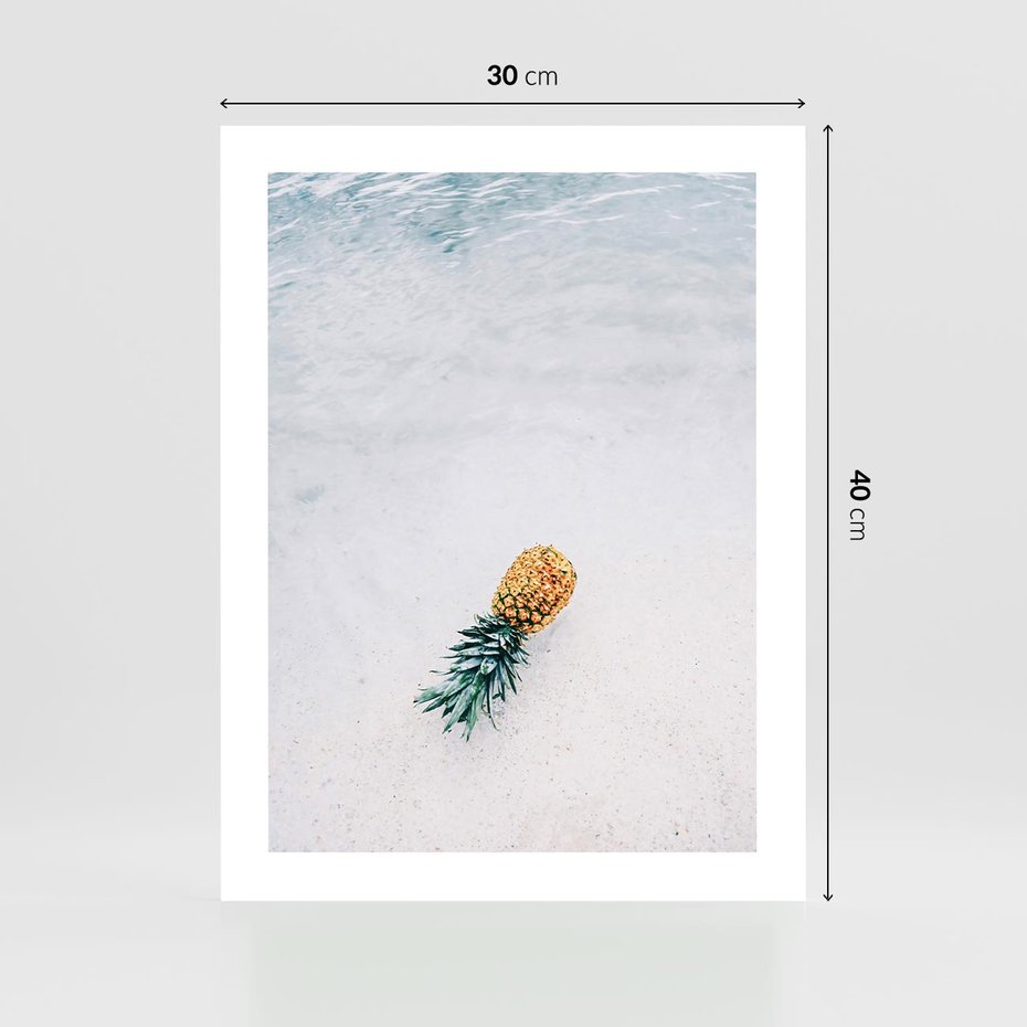 Plakat bez ramy 30x40 - Smak Tropików - morze, plaża