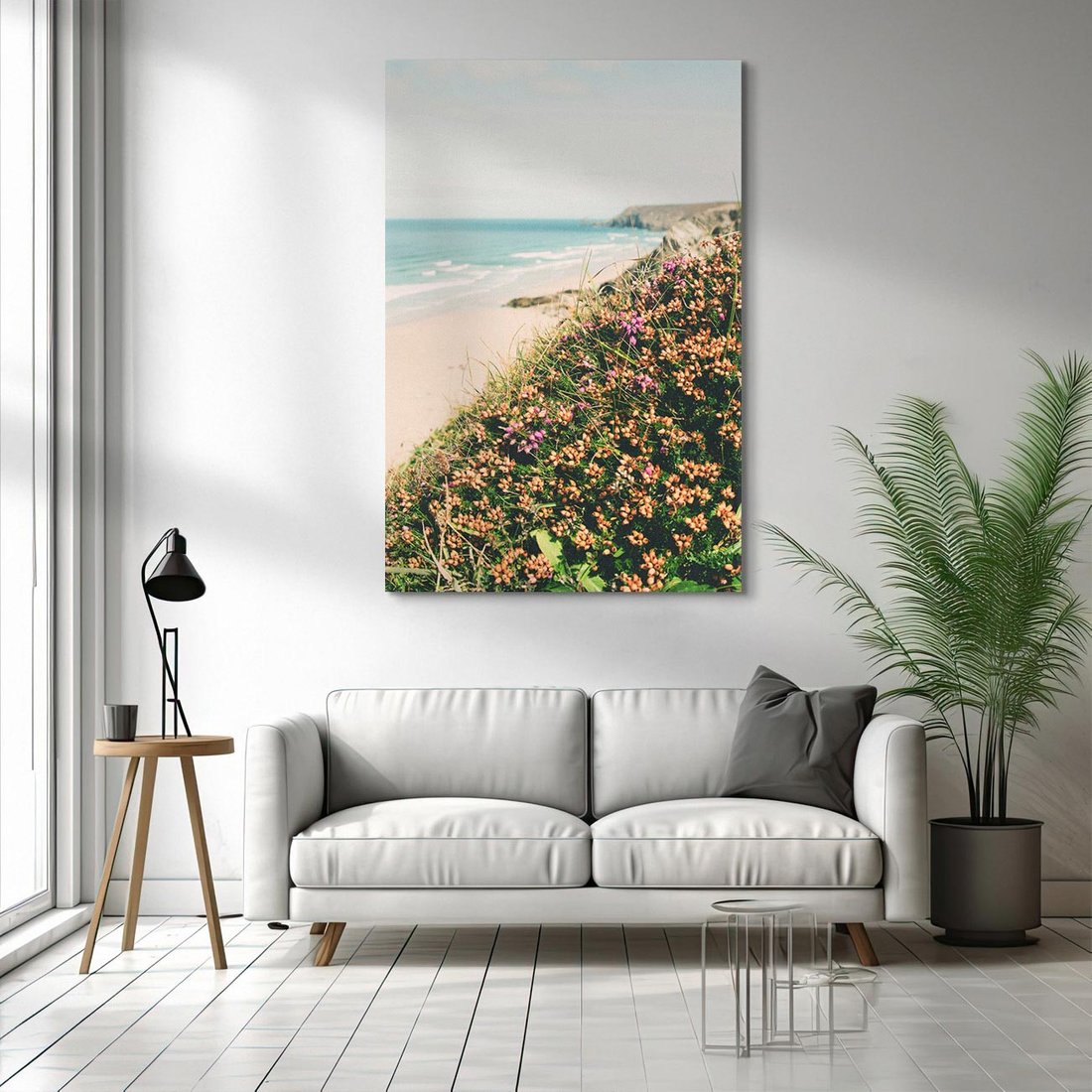 Obraz na płótnie 80x120 - Perspektywa Klifu - fotografia, ocean