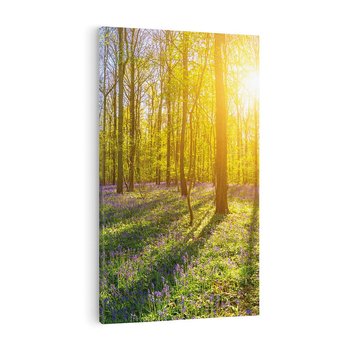 Obraz na płótnie 50x70 - Uroda lasu: harmonia drzew - las, drzewa