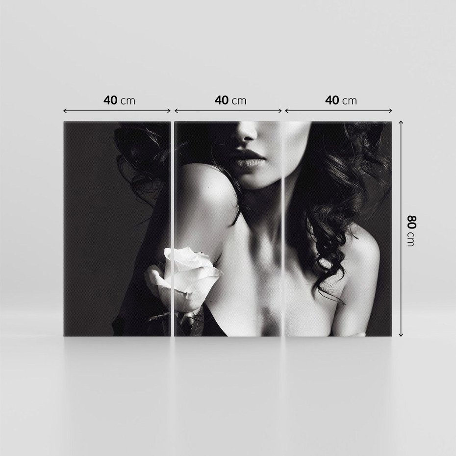 Obraz na płótnie 120x80 - Piękno kobiecego aktu uchwycone - kobieta, akt