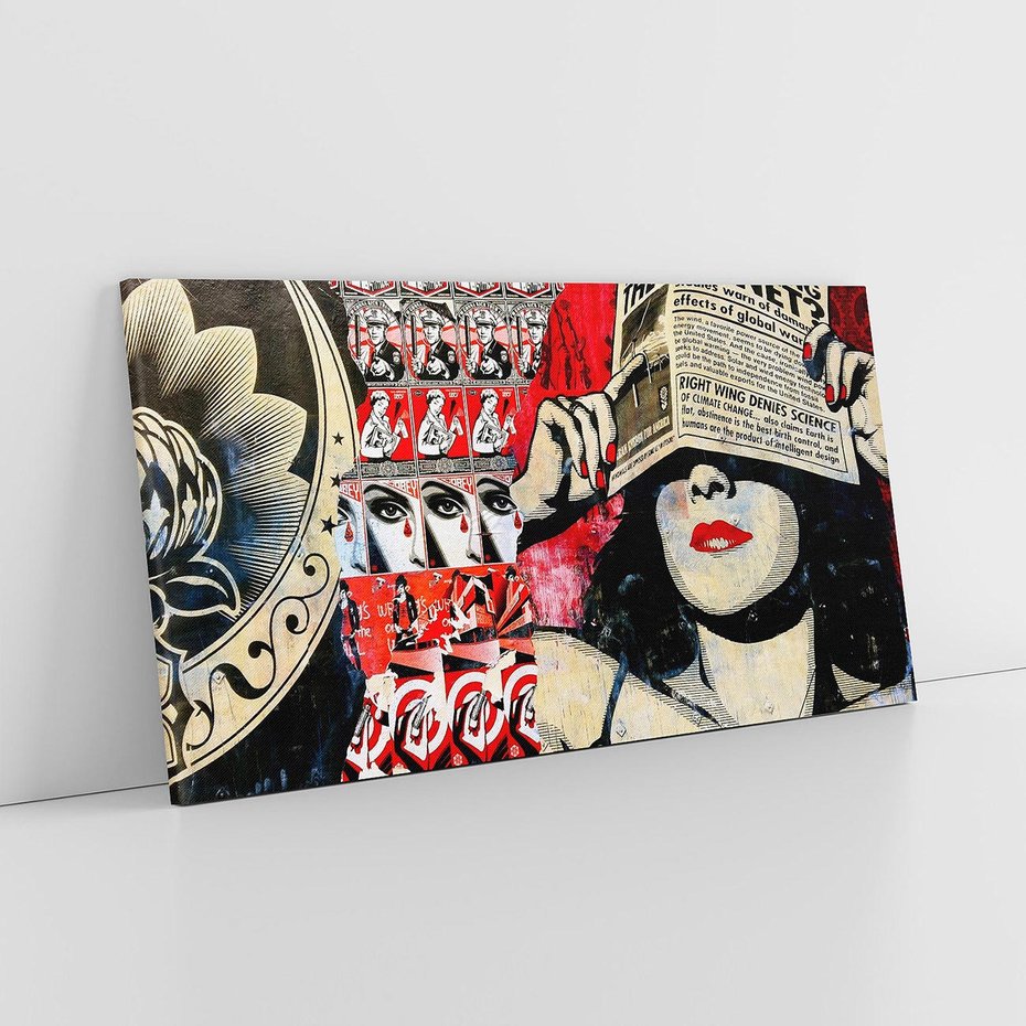 Obraz na płótnie 100x50 - Eksploracja kolorowego graffiti - graffiti