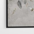 Obraz w ramie 70x50 - Sploty losu na płótnie - kompozycja boho piór, indiańskie pióra - rama czarna