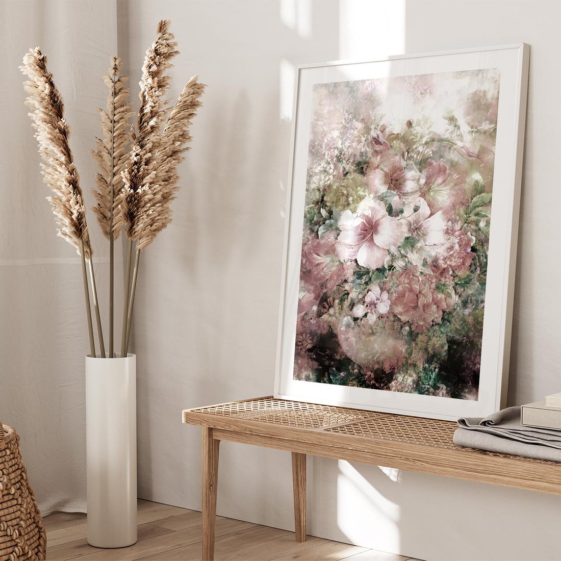 Plakat bez ramy 50x70 - Piękno natury na płótnie - kwiaty, olejne