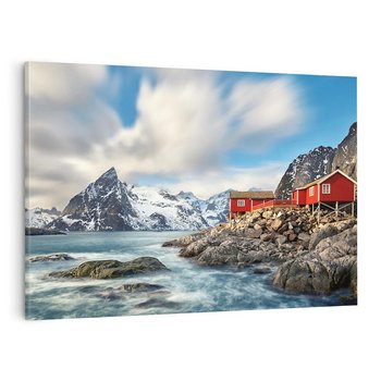 Obraz na płótnie 120x80 - Norweskie jezioro wśród gór - norwegia, jezioro