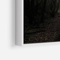 Obraz w ramie 100x70 - Urok Drogi - las, droga - rama biała