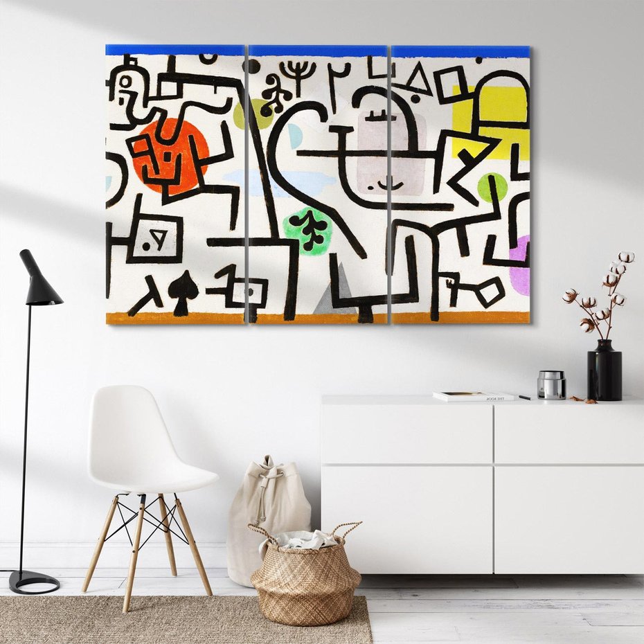 Obraz na płótnie 120x80 - Rich Port 1938, Paul Klee - Reprodukcja - reprodukcja, obraz na płótnie