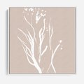 Obraz w ramie 50x50 - Impresje Pastelowych Nastrojów - minimalistyczny delikatny obraz, beżowe odcienie - rama biała
