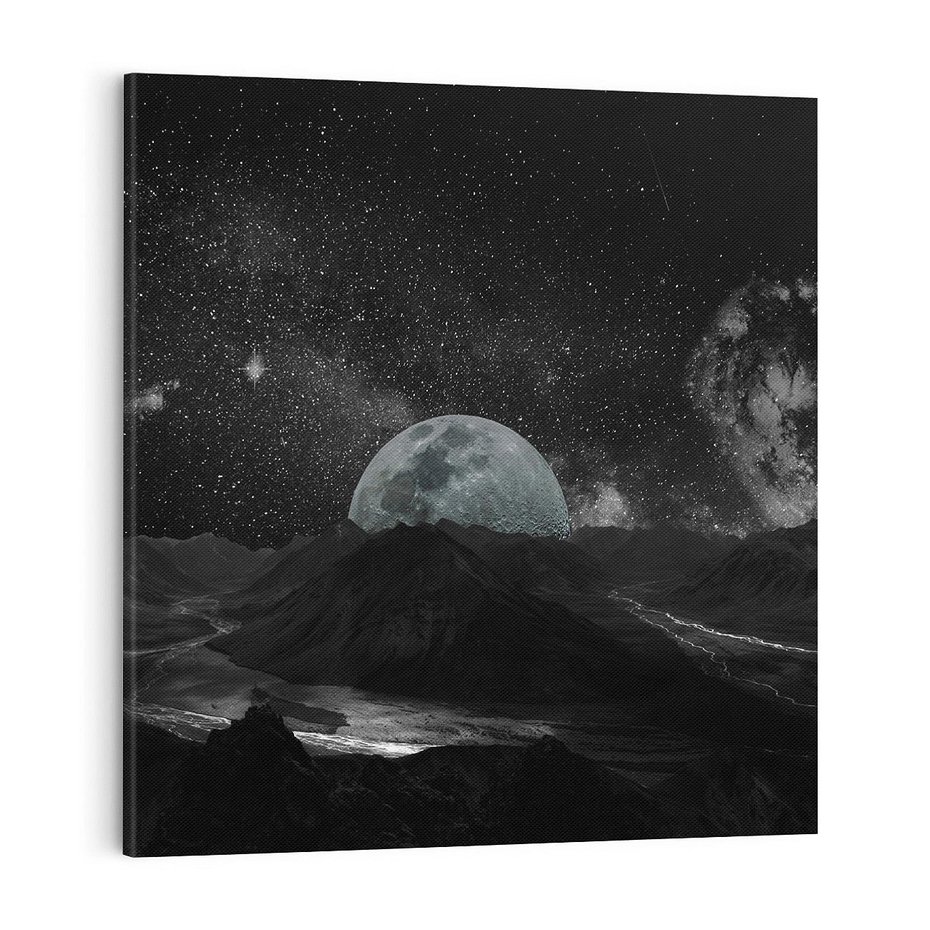 Obraz na płótnie 70x70 - Kosmiczne piękno: ziemia z lotu ptaka - kosmos, ziemia