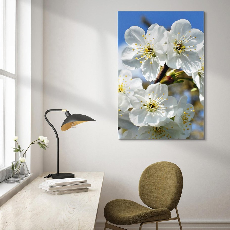 Obraz na płótnie 50x70 - Kwiatowa harmonia natury - kwiat, kwiaty