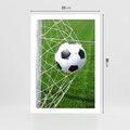 Plakat bez ramy 21x30 - Namiętność Piłki i Gola - piłka nożna, gol