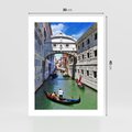 Plakat bez ramy 30x40 - Romantyczna gondola w Wenecji - Wenecja, gondola