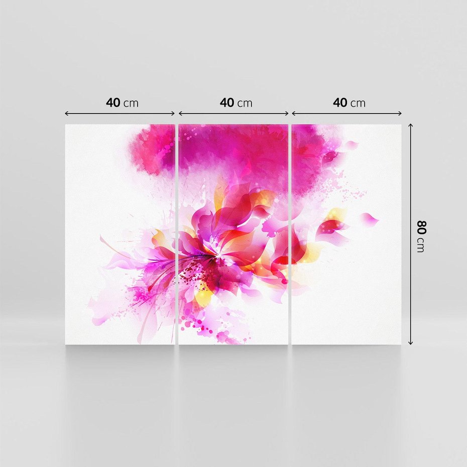 Obraz na płótnie 120x80 - Kwiaty abstrakcji - abstrakcja, kwiaty
