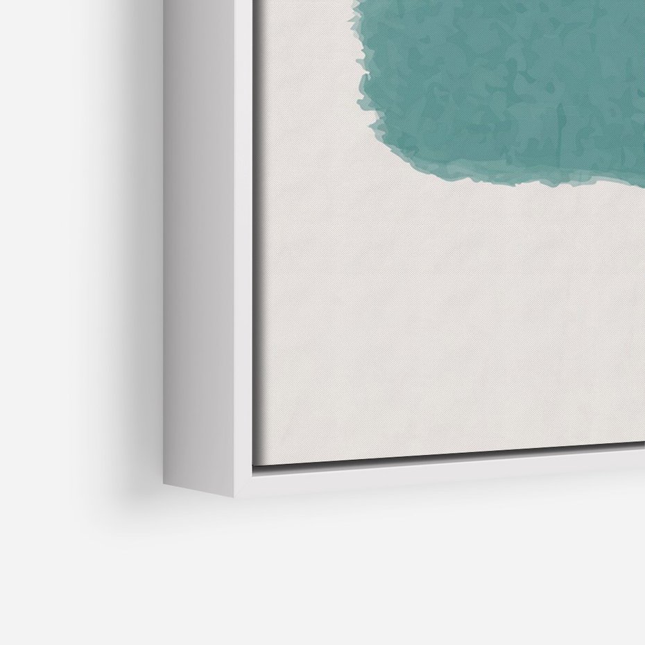 Obraz w ramie 70x100 - Wibracje Barw - abstrakcyjne akwarelowe plamy, nieregularne kreski - rama biała