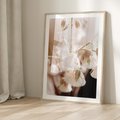 Plakat w ramie 50x70 - Suszona Delikatność - suszone kwiaty, rośliny - rama drewno