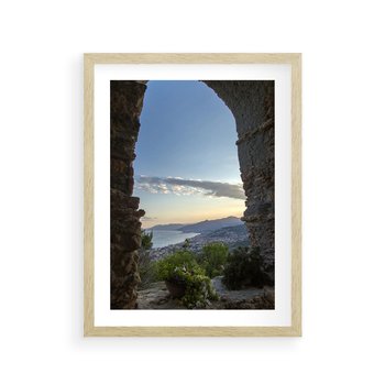 Plakat w ramie 30x40 - Pejzaż w perspektywie - pejzaż, perspektywa - rama drewno