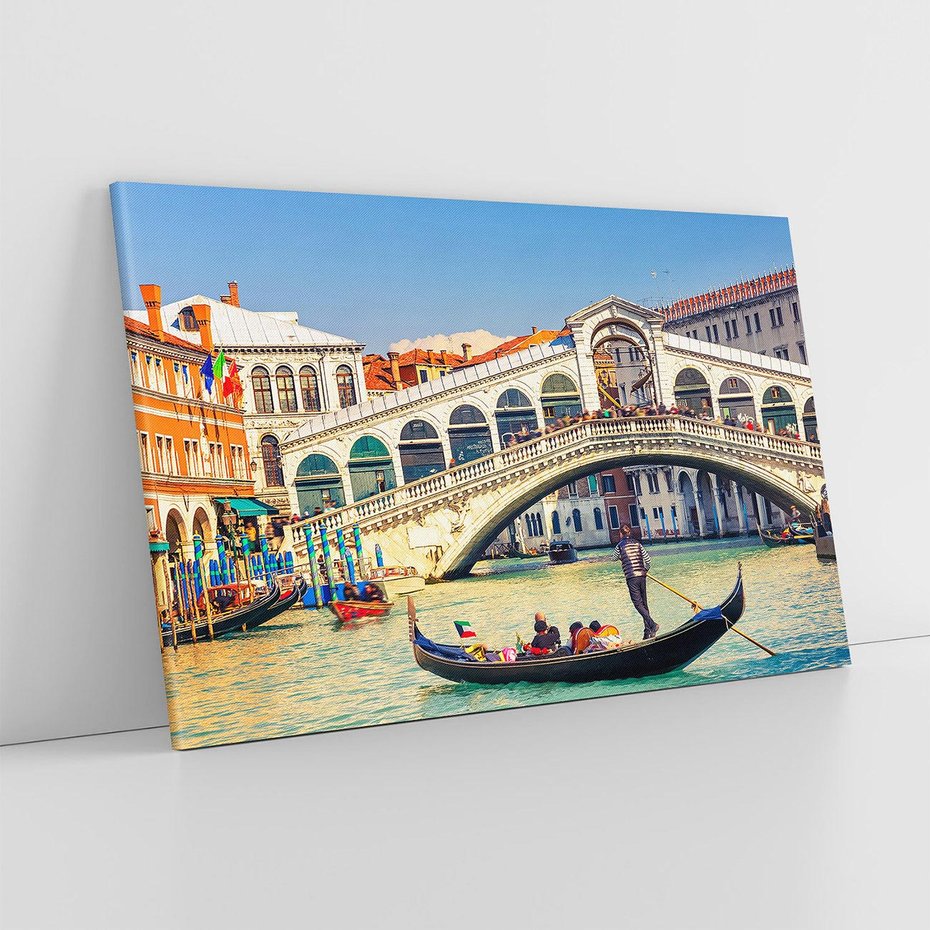 Obraz na płótnie 120x80 - Romantyczna przejażdżka gondolą w Wenecji - Wenecja, gondola