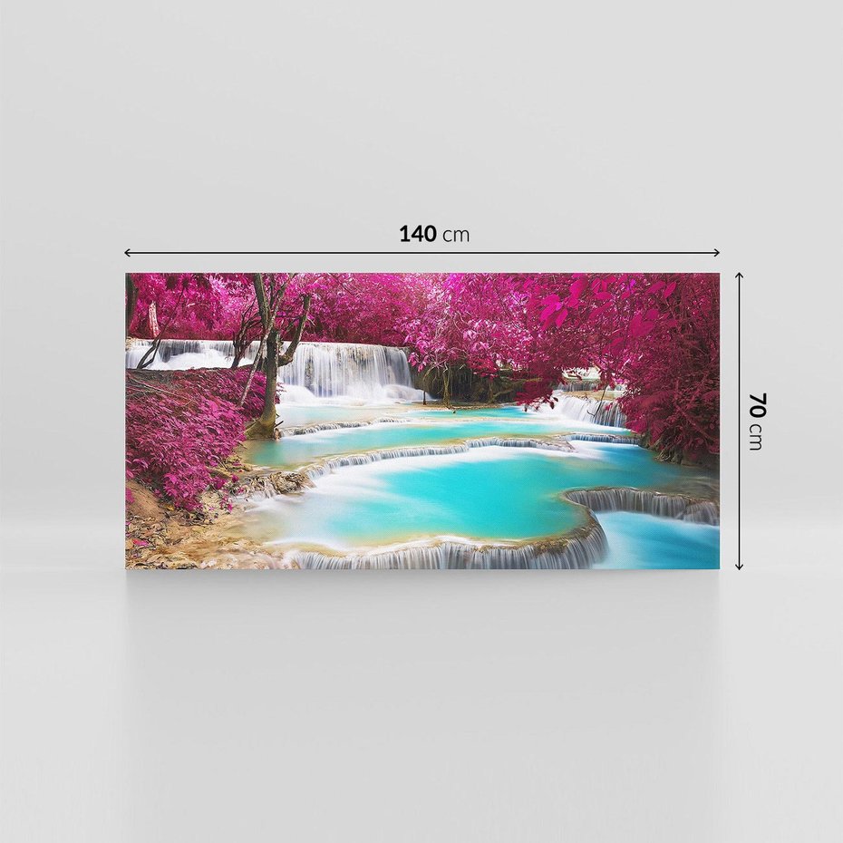 Obraz na płótnie 140x70 - Siła Natury - wodospad, Tajlandia