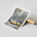 Plakat bez ramy 30x40 - Taksówki w Nowym Jorku - taksówki, Nowy Jork