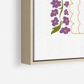 Obraz w ramie 50x70 - Witalność Kwiatów - kwiaty w wazonie, minimalistyczna kompozycja - rama drewno