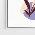 Obraz w ramie 70x100 - Kwiatowa Impresja - abstrakcyjna sztuka, plamy - rama biała
