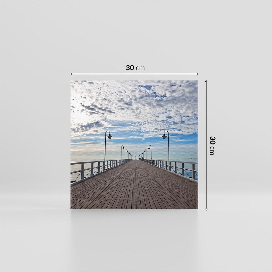Obraz na płótnie 30x30 - Molo nad Bałtykiem w Gdyni - molo, Gdynia