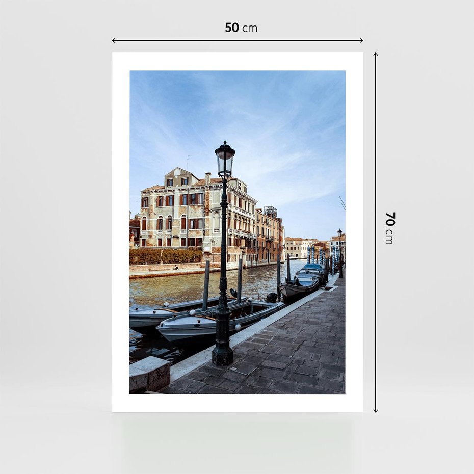 Plakat bez ramy 50x70 - Kanały Wenecji - Wenecja, kanały