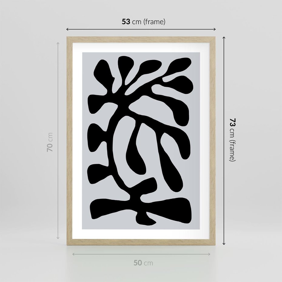 Plakat w ramie 50x70 - Przenikające Refleksje - matisse, sztuka nowoczesna - rama drewno