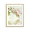 Plakat w ramie 40x50 - Orchidea w Spa - orchidea, kwiaty - rama drewno