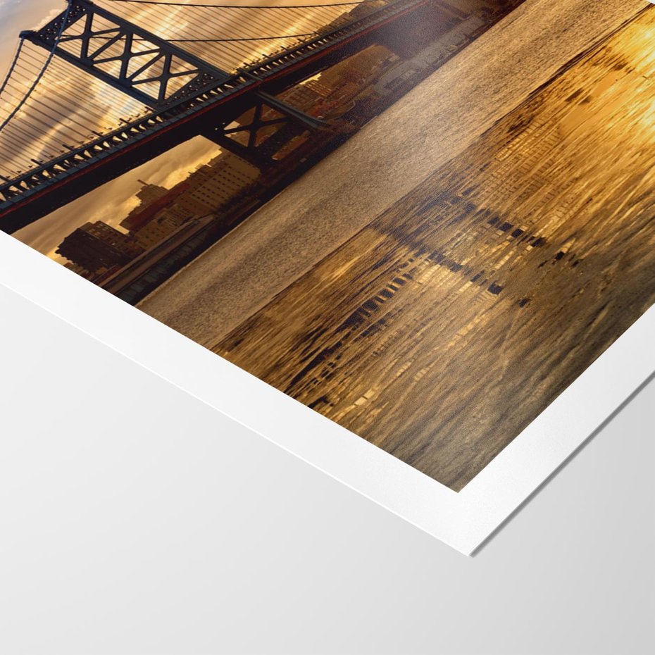 Plakat bez ramy 21x30 - Most w mieście - most, miasto