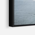 Obraz w ramie 100x70 - Mistyczna Aura - morze, mgła - rama czarna