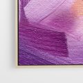 Obraz w ramie 50x50 - Abstrakcyjna gra kolorów - abstrakcja, akwarela - rama drewno