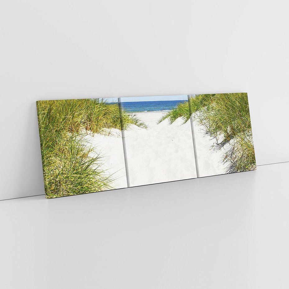 Obraz na płótnie 120x40 - Relaks nad Morskimi Wzgórzami - plaża, wydmy