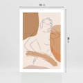 Plakat bez ramy 21x30 - Sztuka Prostoty - kobieta, szkic