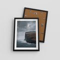Plakat w ramie 30x40 - Przyroda w Majestacie - fiordy, klify - rama czarna