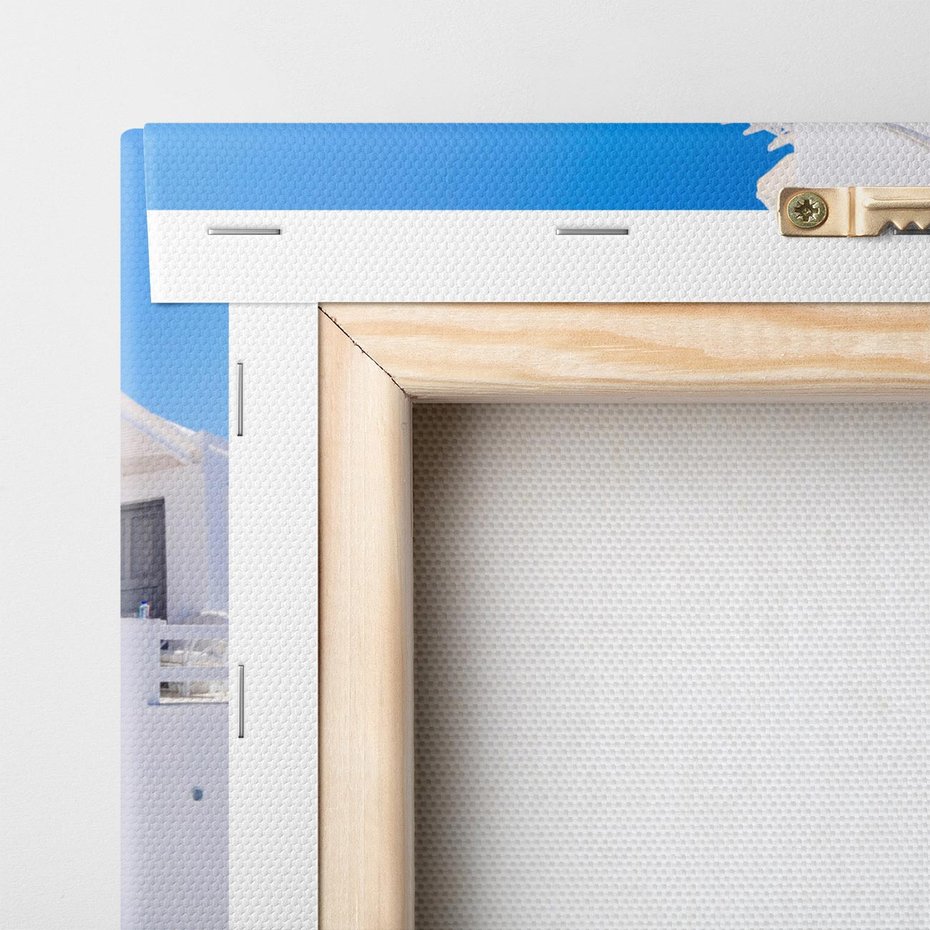 Obraz na płótnie 70x50 - Piękno miasta nad morzem - Grecja, uliczka