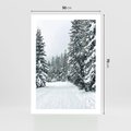 Plakat bez ramy 50x70 - Magia Zimy na Obrazie - las, zima