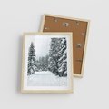 Plakat w ramie 40x50 - Magia Zimy na Obrazie - las, zima - rama drewno