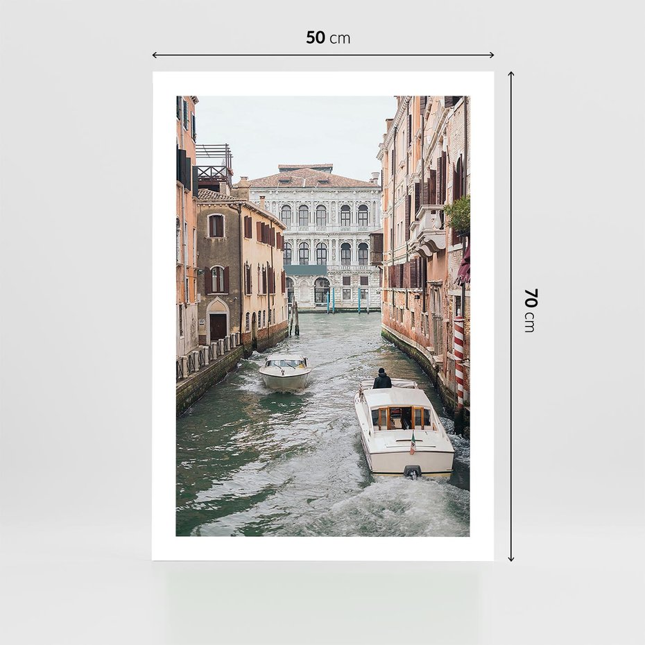 Plakat bez ramy 50x70 - Wenecja na Twojej Ścianie - wenecja, kanały