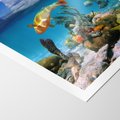 Plakat bez ramy 50x70 - Podwodna rafa koralowa: kolorowy oceanowy świat - rafa, koralowa