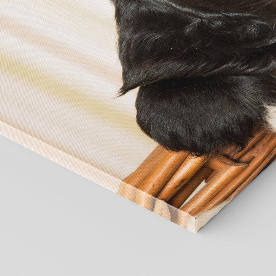 Obraz na płótnie 140x70 - Uroczy szczeniak w akcji - piesek, szczeniak