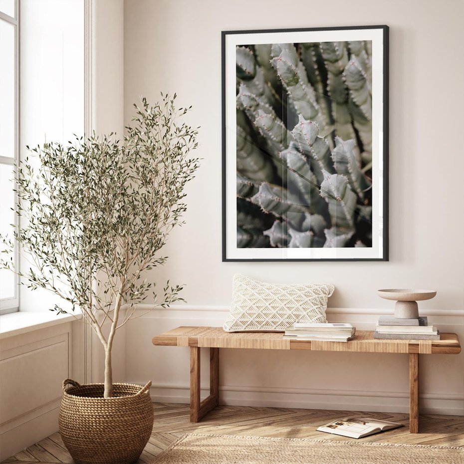 Plakat bez ramy 21x30 - Oaza Natury - sukulenty, kaktusy