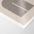 Plakat bez ramy 21x30 - Migocące Echa - abstrakcyjne linie, geometria