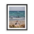 Plakat w ramie 40x50 - Relaks na Plaży - wakacje, plaża - rama czarna