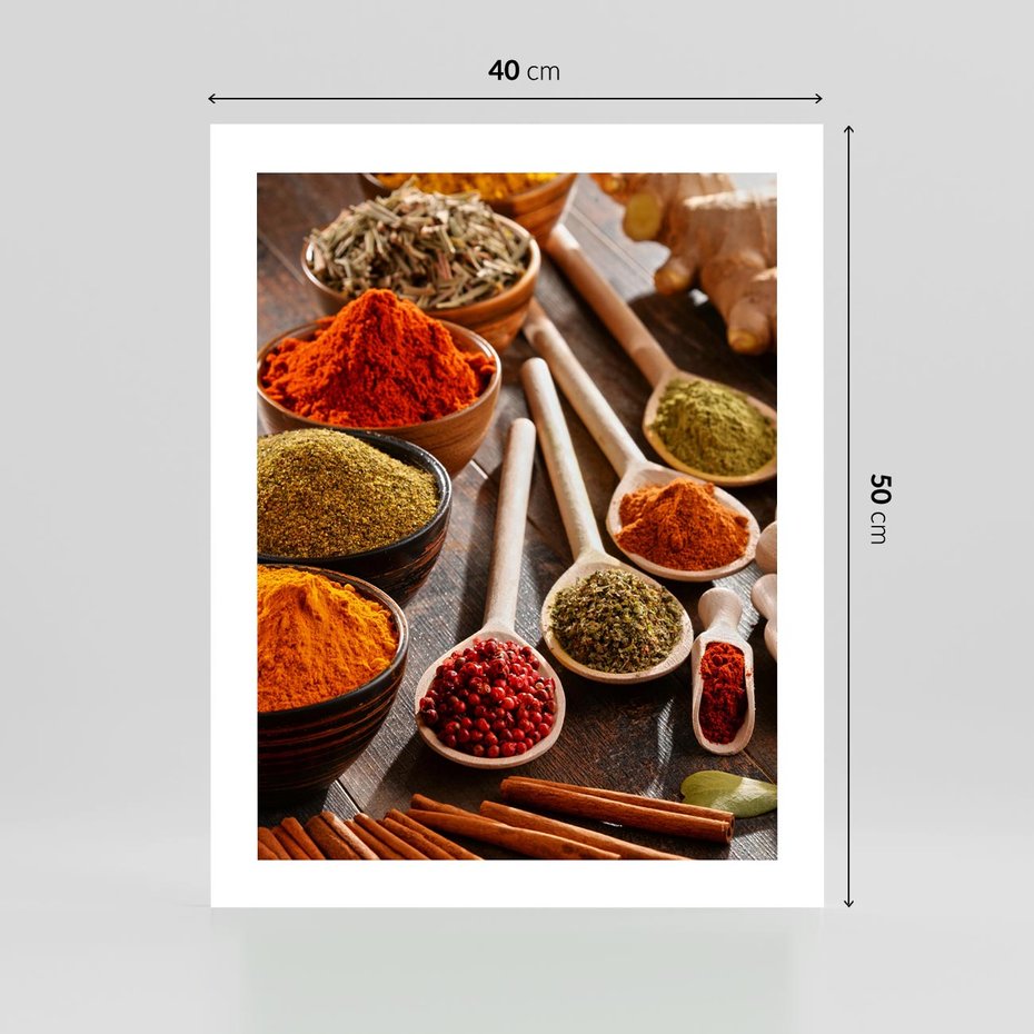 Plakat bez ramy 40x50 - Smakowite Aromaty - przyprawy, kuchnia