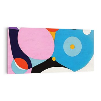 Obraz na płótnie 100x50 - Kolorowe Ulotności - abstrakcyjny obraz olejny, żywe kolory