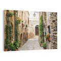 Obraz na płótnie 120x80 - Urok Uliczki we Włoszech - uliczka, Włochy